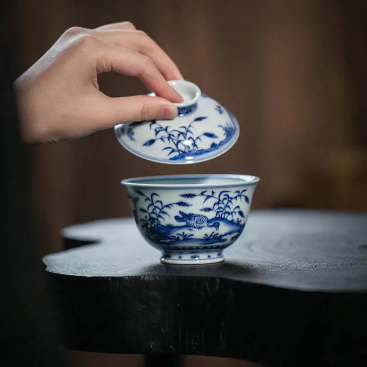 Xuan De Lu Yan - Jing De Zhen Porcelain Gaiwan zycschina