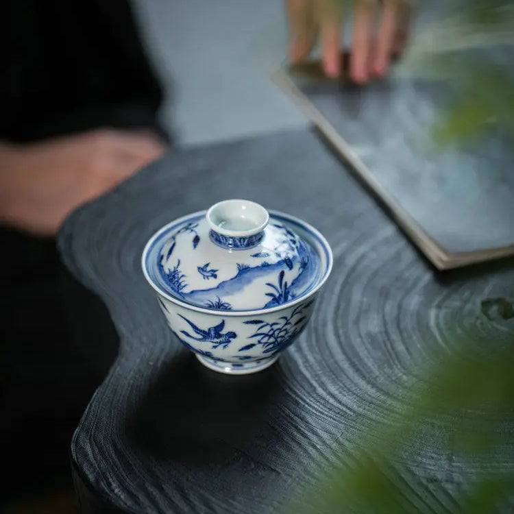 Xuan De Lu Yan - Jing De Zhen Porcelain Gaiwan zycschina