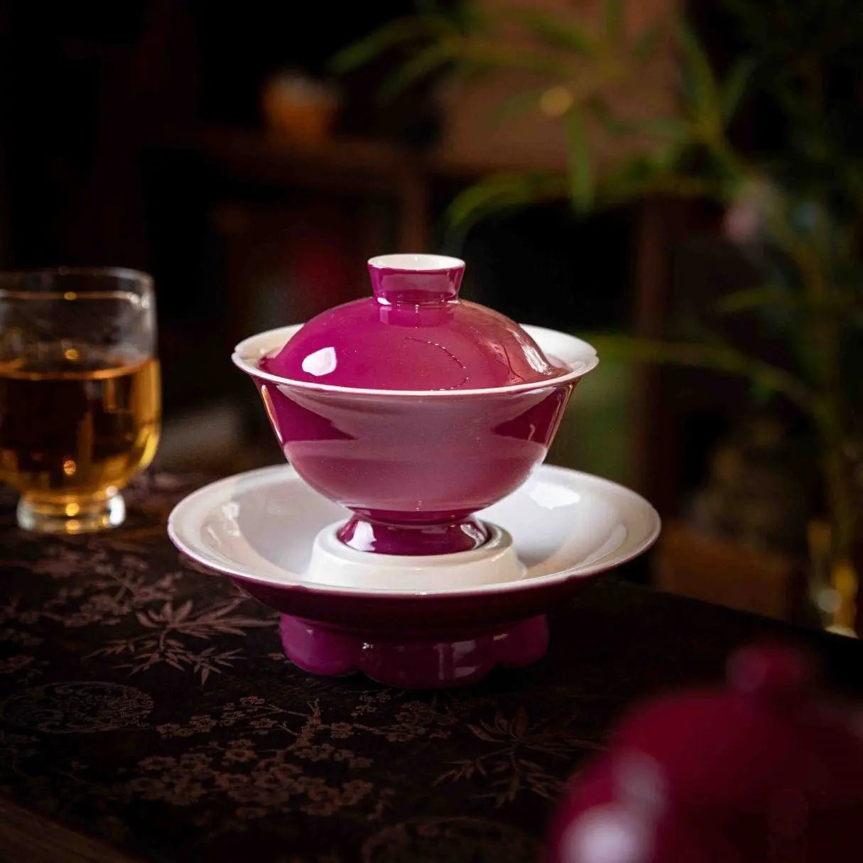 Yan Zhi Hong 130cc - Jing De Zhen Porcelain Gaiwan zycschina