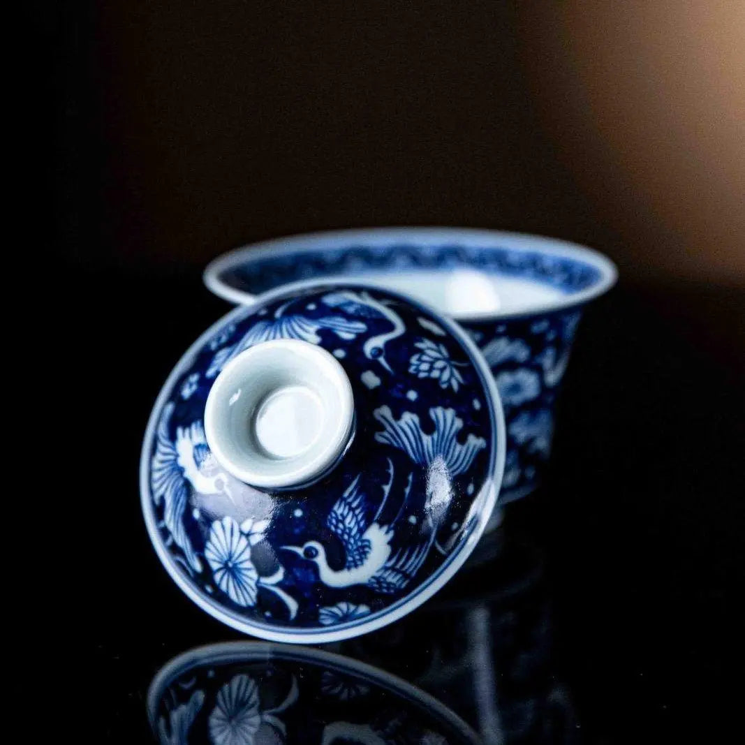 Yi Lu Lian Ke 175cc - Jing De Zhen Porcelain Gaiwan zycschina