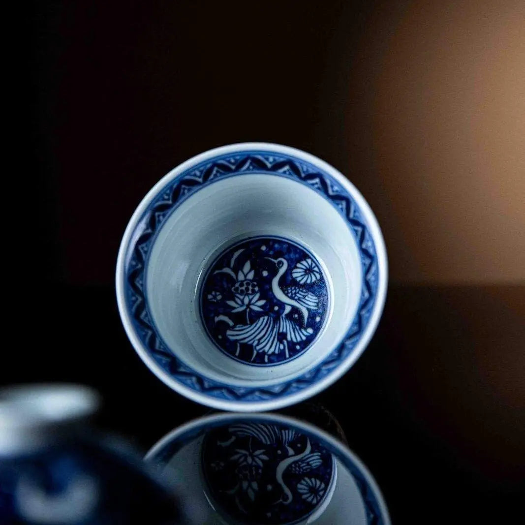 Yi Lu Lian Ke 175cc - Jing De Zhen Porcelain Gaiwan zycschina