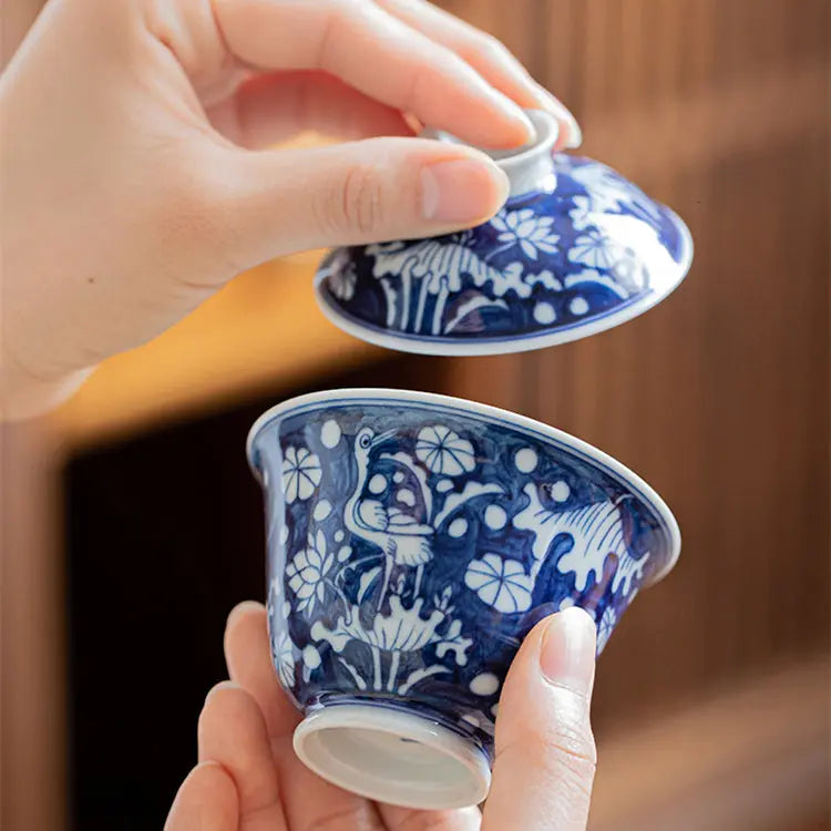 Yi Lu Lian Ke - Jing De Zhen Porcelain Gaiwan zycschina