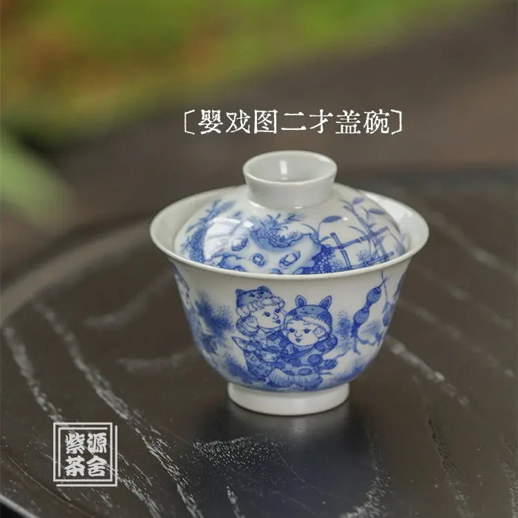 Ying Xi Tu - Jing De Zhen Porcelain Gaiwan zycschina
