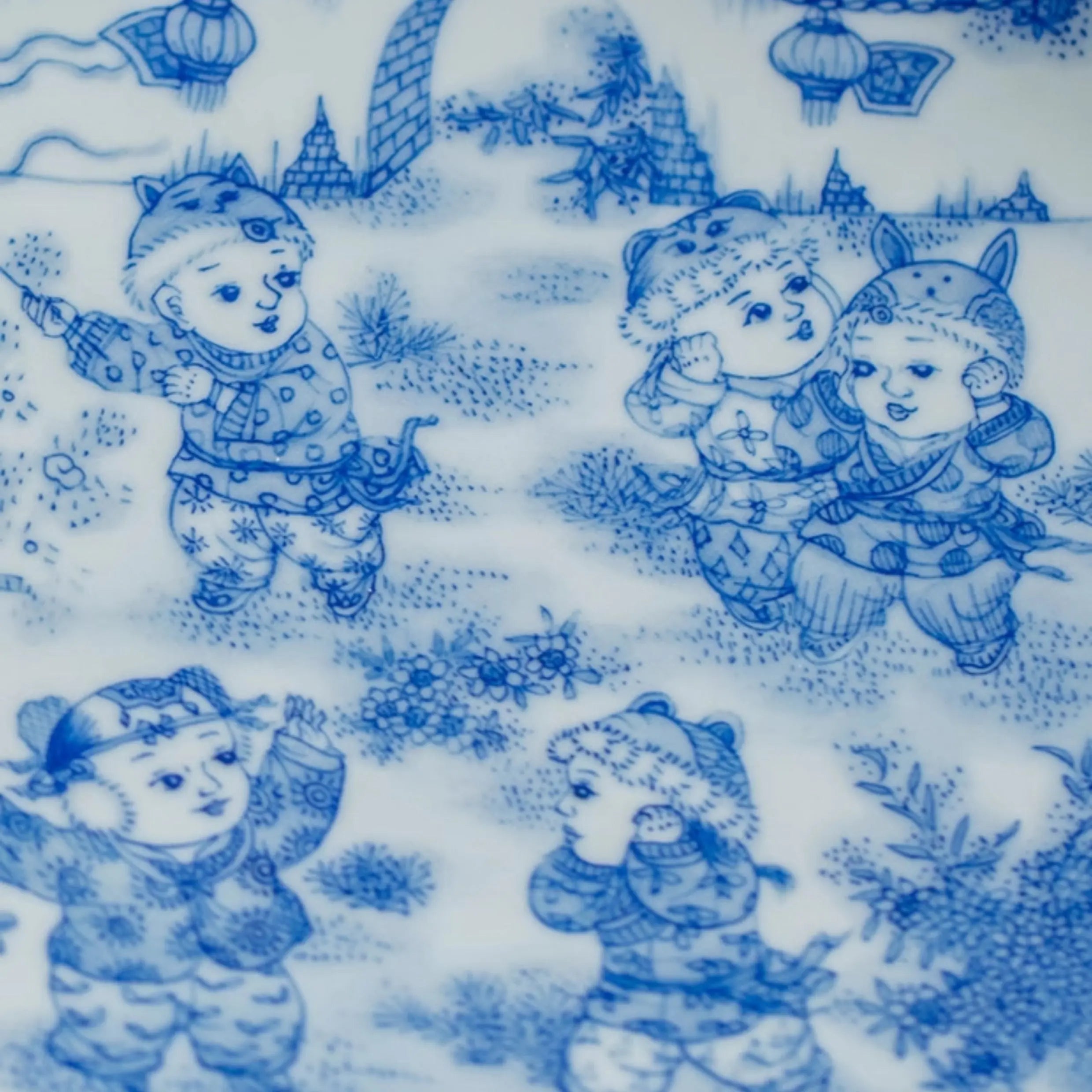 Ying Xi Tu - Jing De Zhen Porcelain Gaiwan zycschina