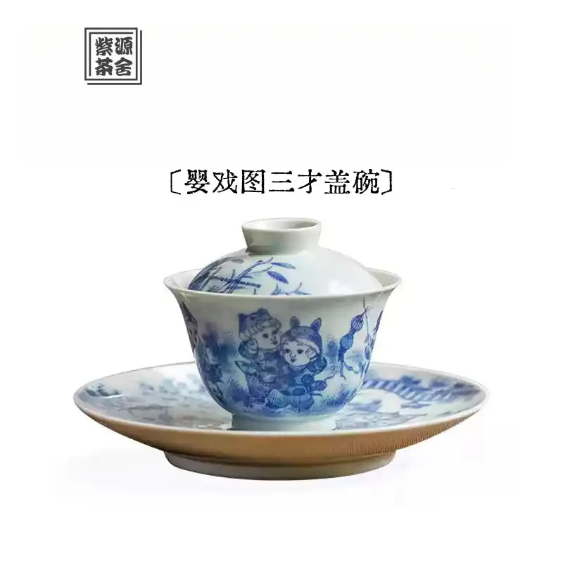 Ying Xi Tu - Jing De Zhen Porcelain Gaiwan zycschina