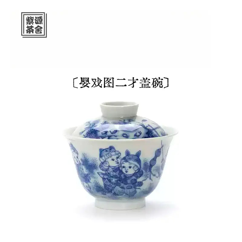 Ying Xi Tu - Jing De Zhen Porcelain Gaiwan zycschina