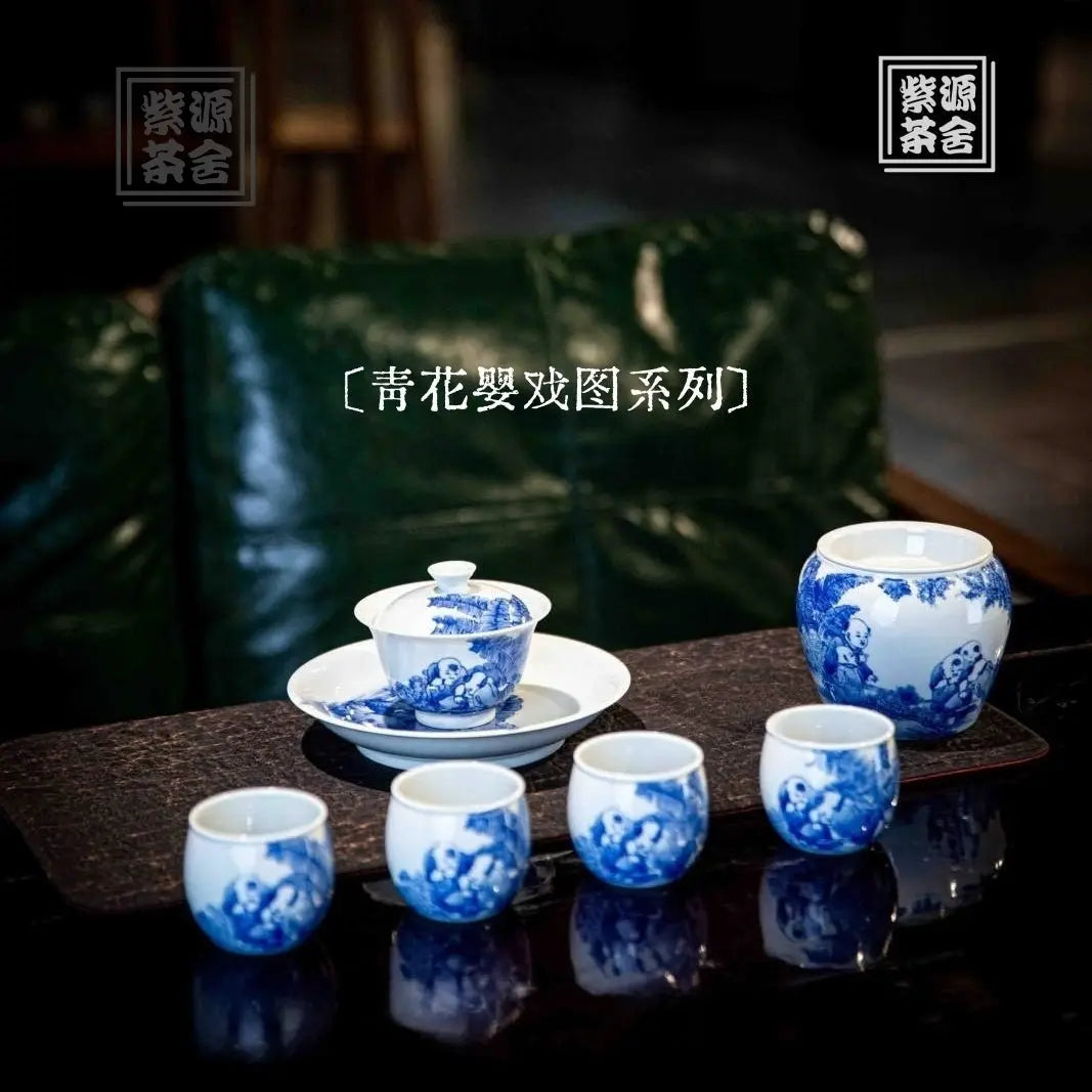 Ying Xi Tu - Jing De Zhen Porcelain Gaiwan zycschina