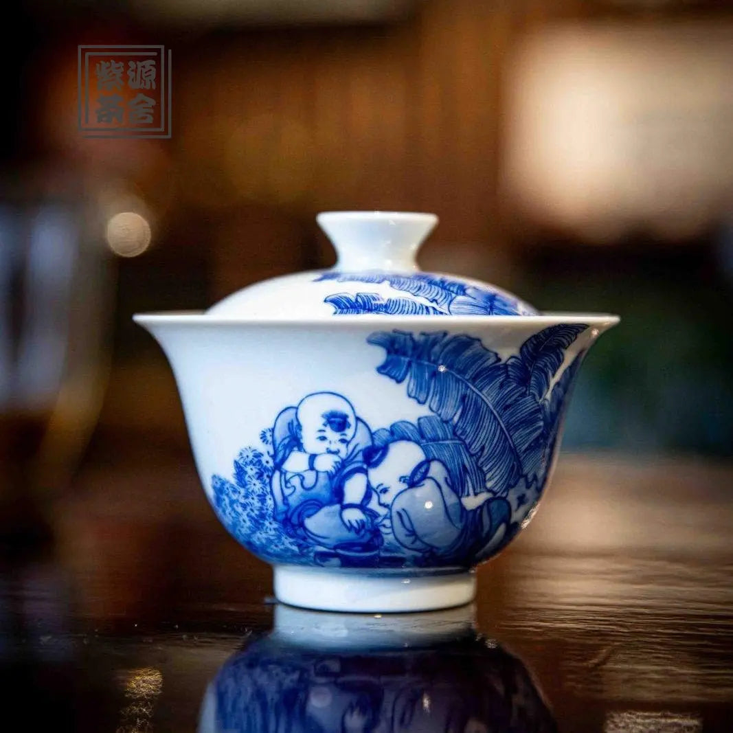 Ying Xi Tu - Jing De Zhen Porcelain Gaiwan zycschina