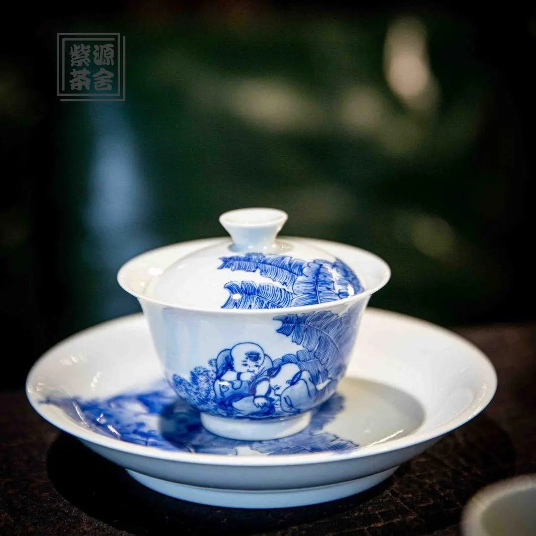 Ying Xi Tu - Jing De Zhen Porcelain Gaiwan zycschina