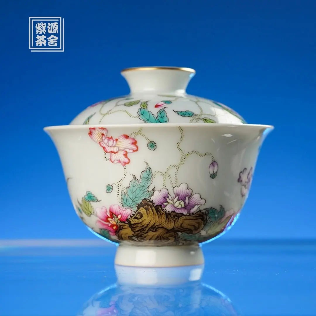 Yu Mei Ren 150cc - Jing De Zhen Porcelain Gaiwan zycschina