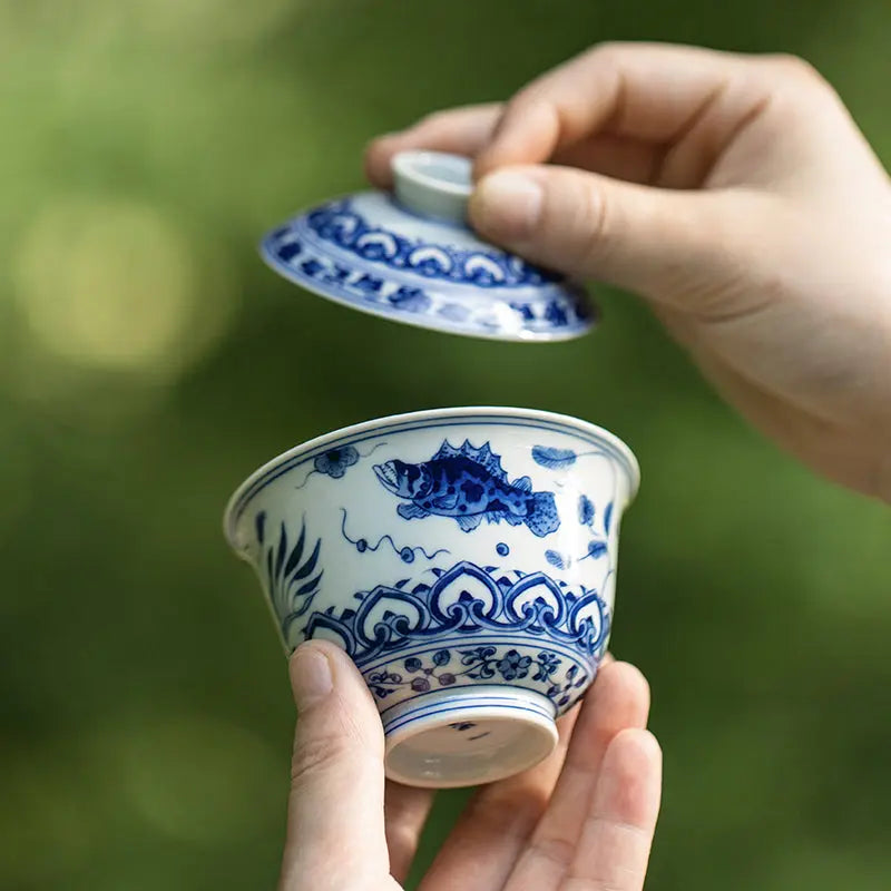 Yu Zao Wen - Jing De Zhen Porcelain Gaiwan zycschina