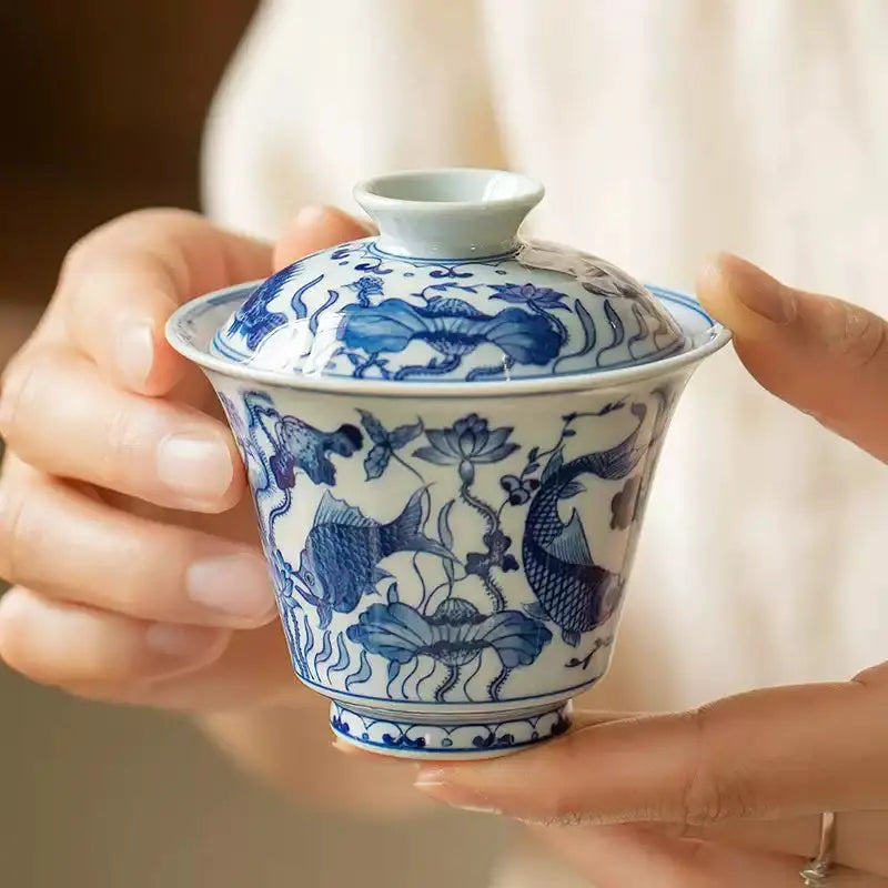 Yu Zao Wen - Jing De Zhen Porcelain Gaiwan zycschina