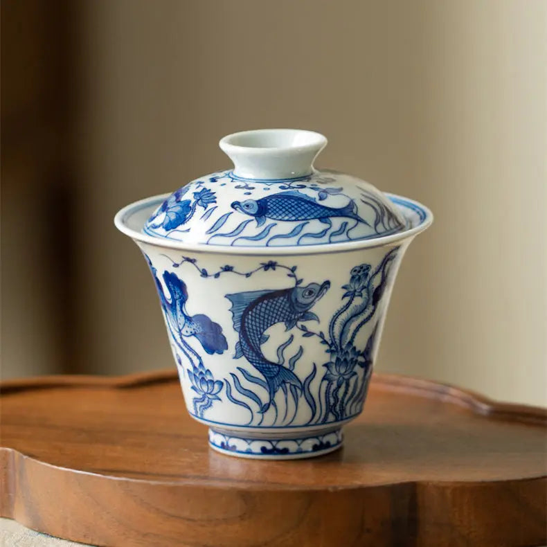 Yu Zao Wen - Jing De Zhen Porcelain Gaiwan zycschina