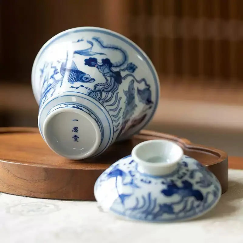 Yu Zao Wen - Jing De Zhen Porcelain Gaiwan zycschina