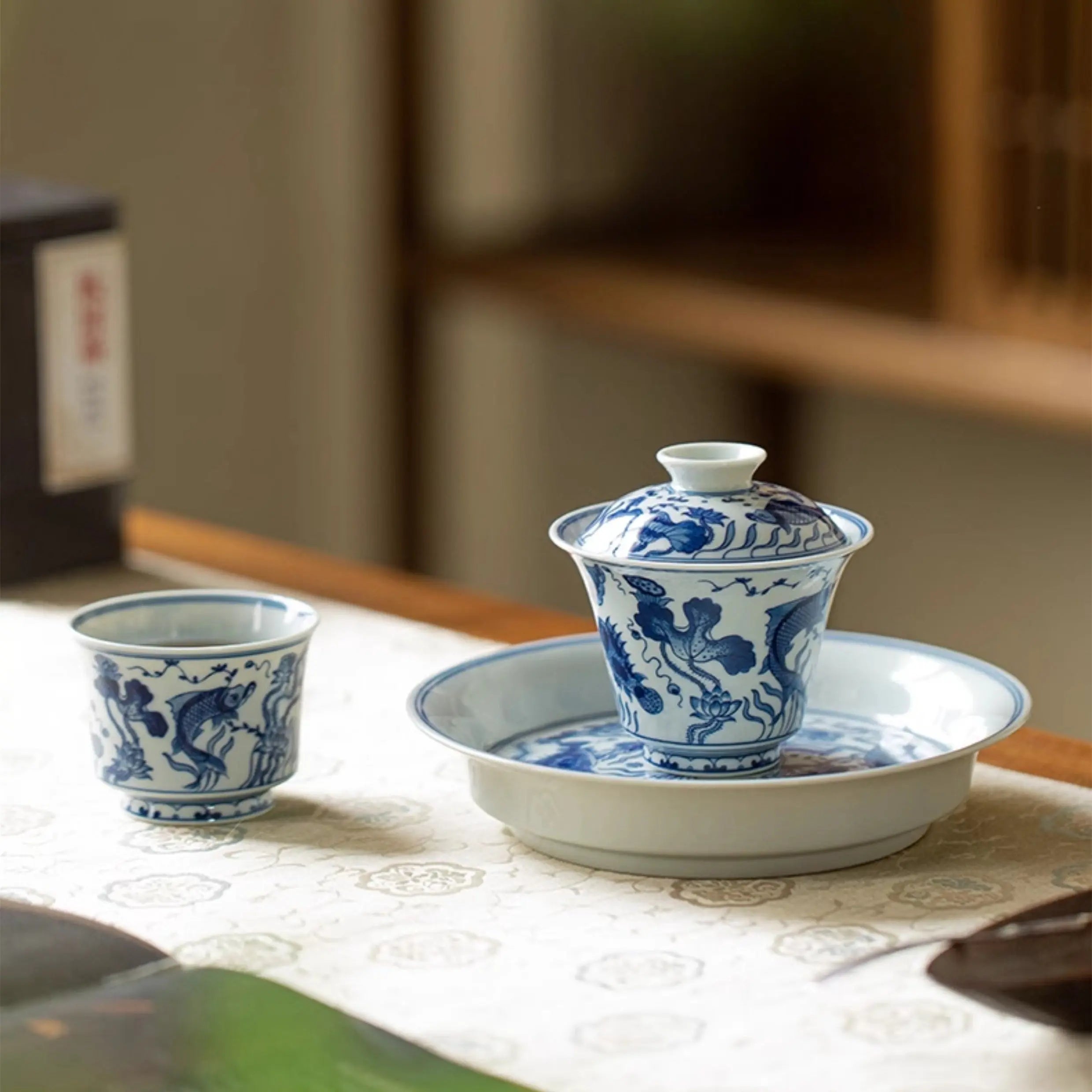 Yu Zao Wen - Jing De Zhen Porcelain Gaiwan zycschina