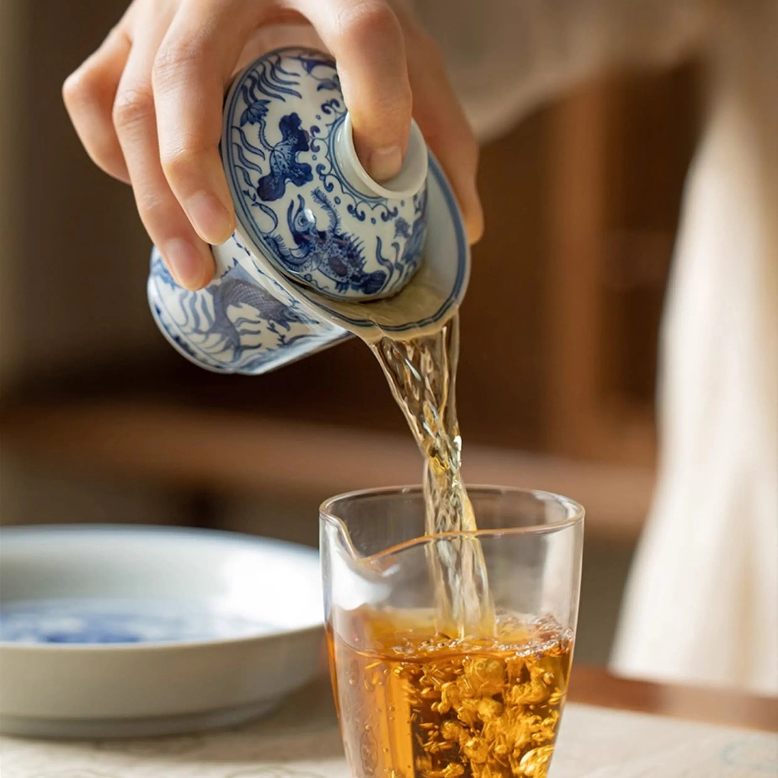Yu Zao Wen - Jing De Zhen Porcelain Gaiwan zycschina