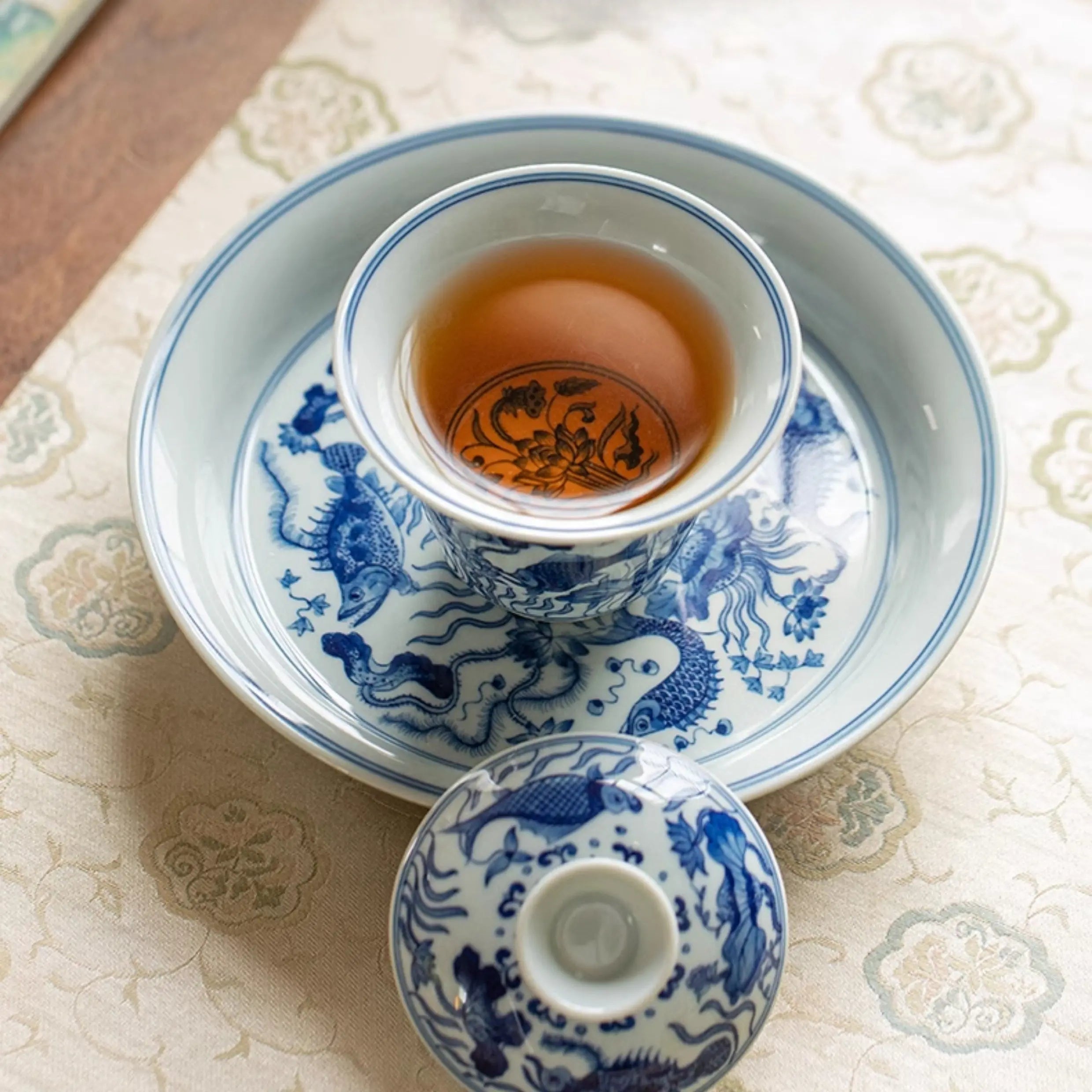 Yu Zao Wen - Jing De Zhen Porcelain Gaiwan zycschina