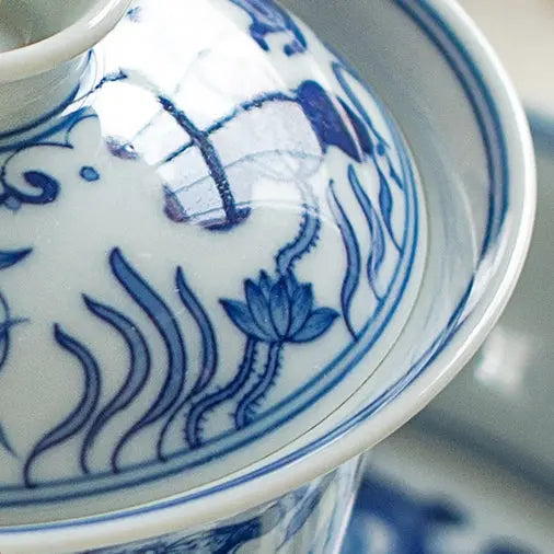 Yu Zao Wen - Jing De Zhen Porcelain Gaiwan zycschina