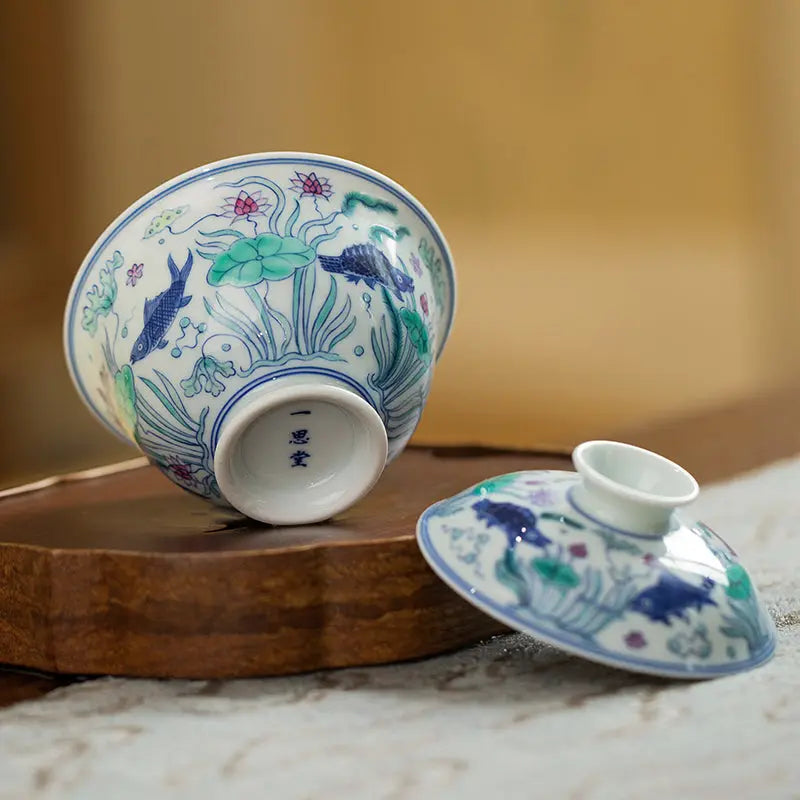 Yu Zao Wen - Jing De Zhen Porcelain Gaiwan zycschina