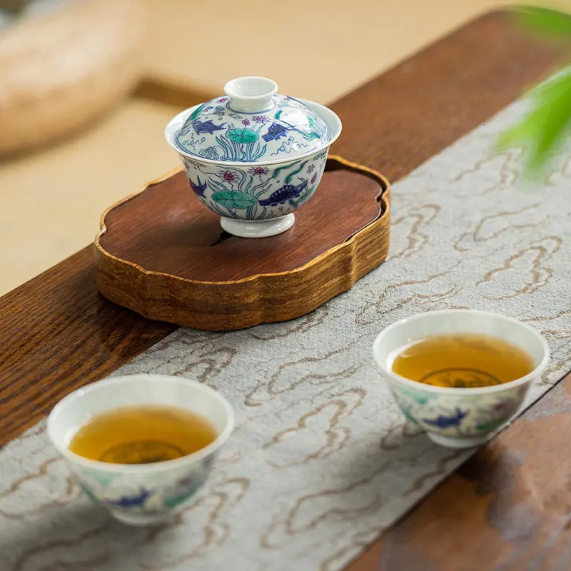 Yu Zao Wen - Jing De Zhen Porcelain Gaiwan zycschina