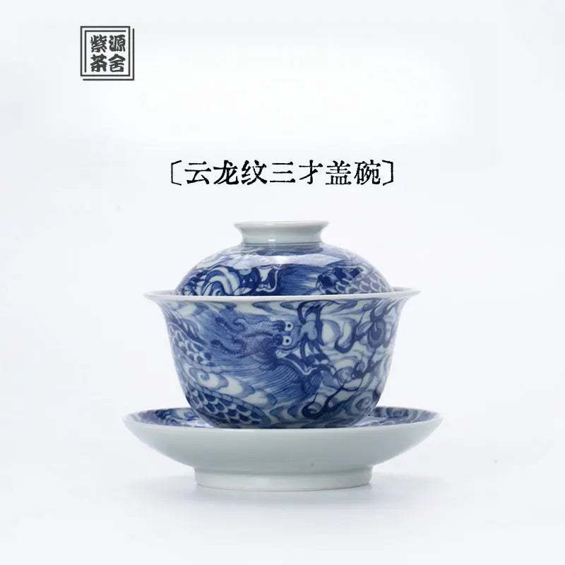 Yun Long Wen - Jing De Zhen Porcelain Gaiwan zycschina