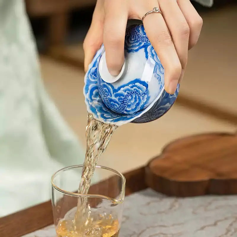 Yun Long Wen - Jing De Zhen Porcelain Gaiwan zycschina