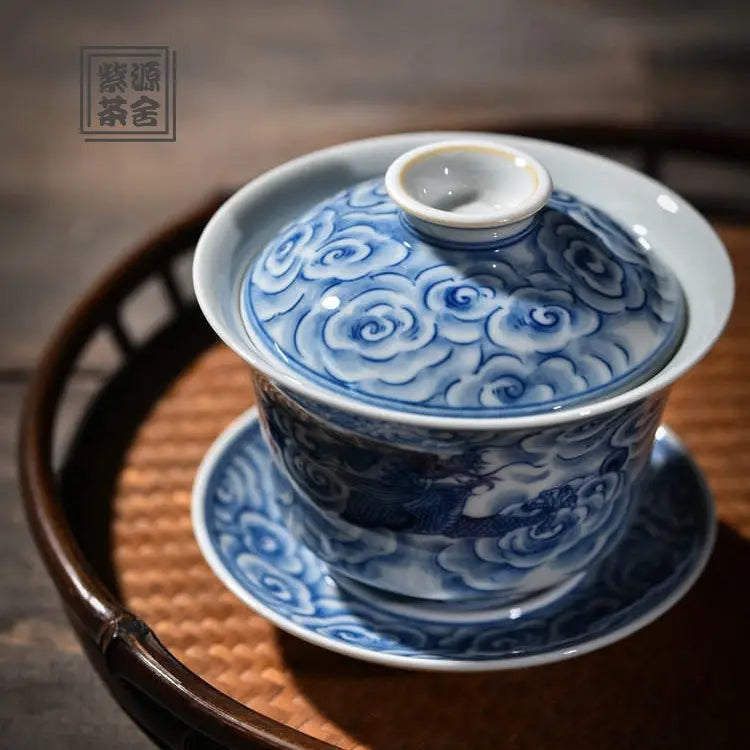 Yun Long Wen - Jing De Zhen Porcelain Gaiwan zycschina