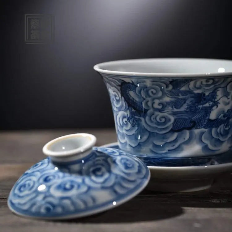 Yun Long Wen - Jing De Zhen Porcelain Gaiwan zycschina
