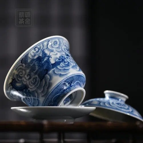 Yun Long Wen - Jing De Zhen Porcelain Gaiwan zycschina