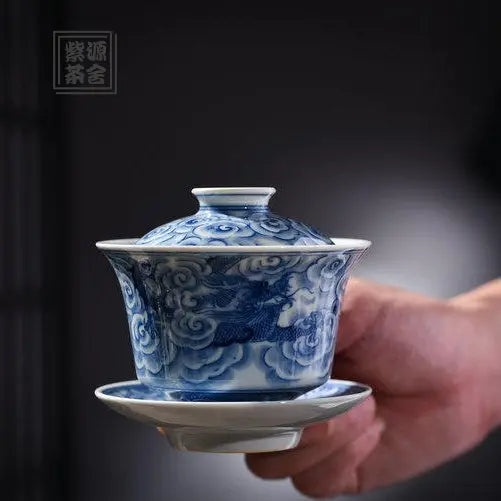 Yun Long Wen - Jing De Zhen Porcelain Gaiwan zycschina