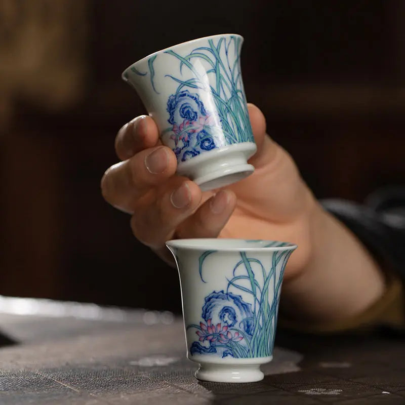 Zhi Lan Xiu Shi - Jing De Zhen Porcelain Teacup zycschina