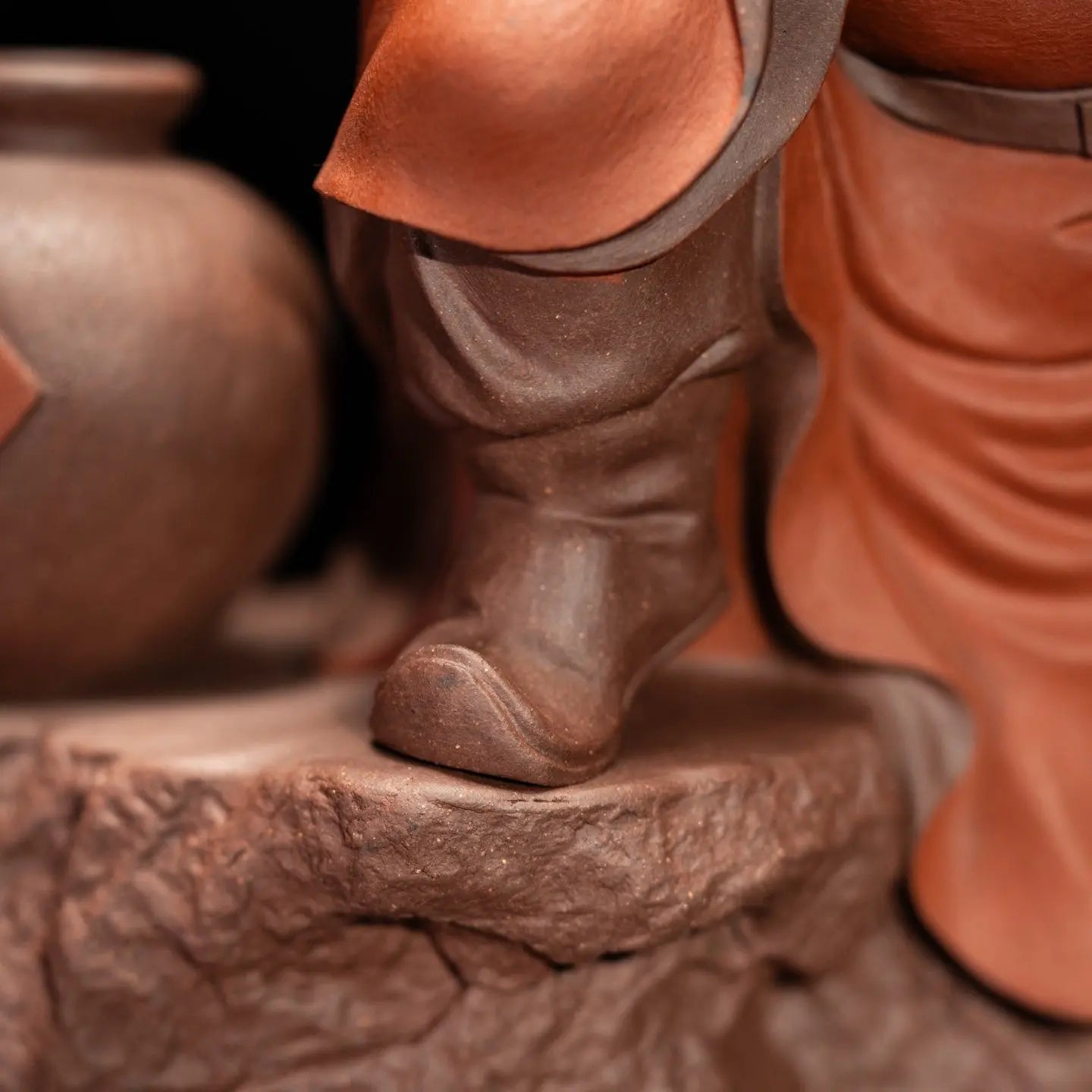 Zhong Kui Zui Jiu - Zisha Sculpture 江苏宜兴