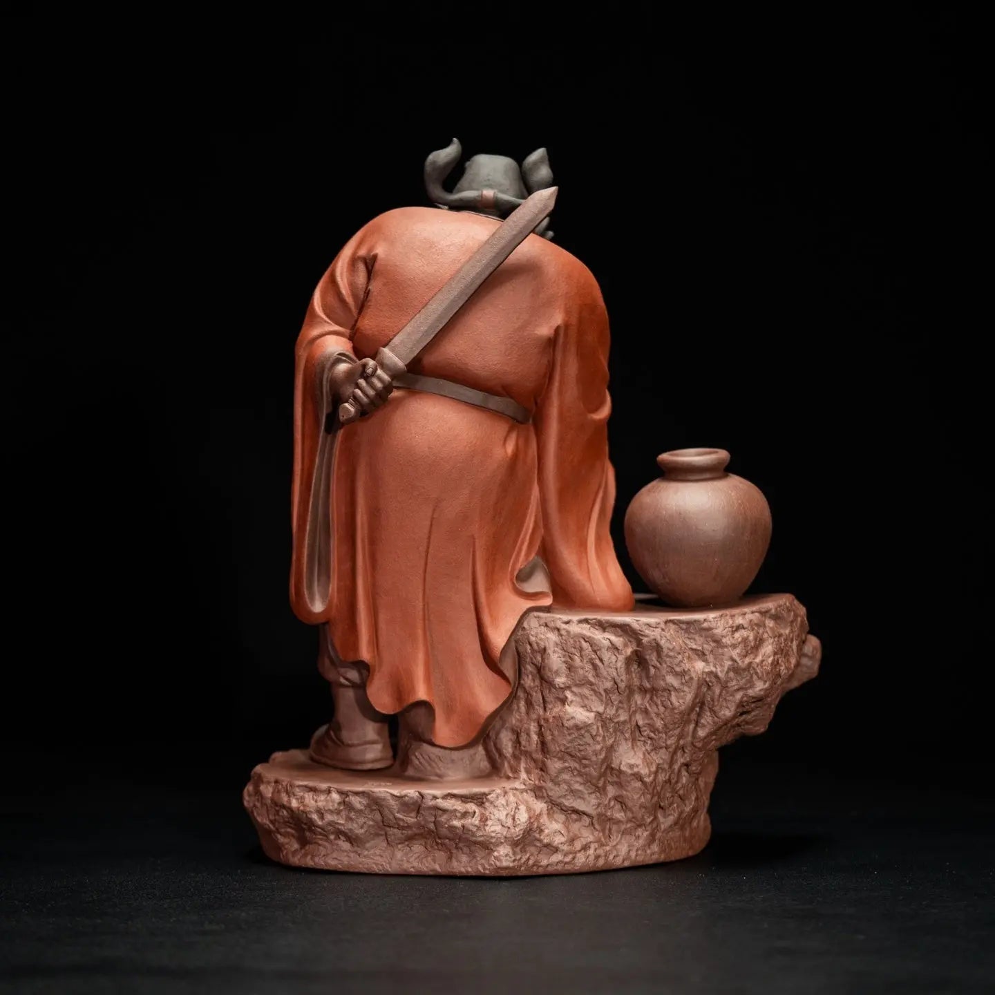 Zhong Kui Zui Jiu - Zisha Sculpture 江苏宜兴