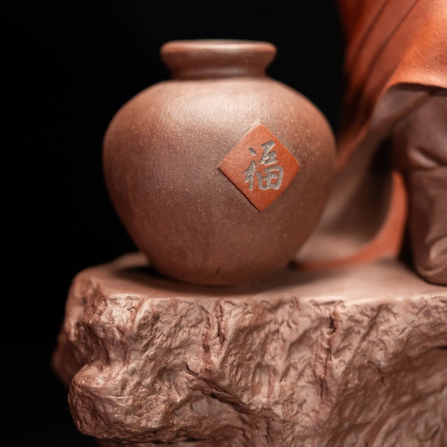 Zhong Kui Zui Jiu - Zisha Sculpture 江苏宜兴