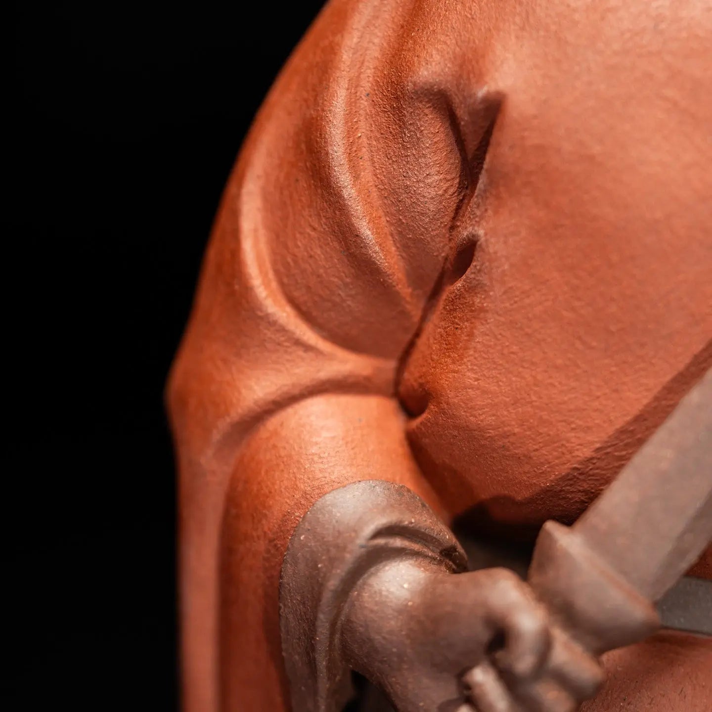 Zhong Kui Zui Jiu - Zisha Sculpture 江苏宜兴
