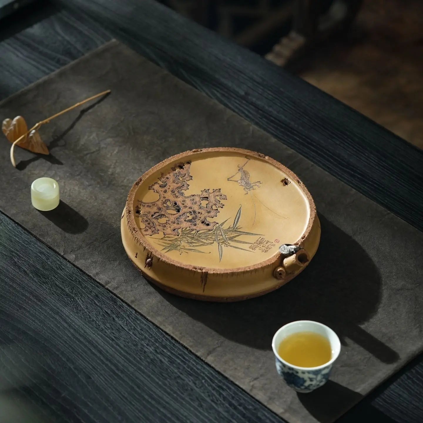 Zhu Bao Ping An - Dry Bubble Tray 江苏宜兴