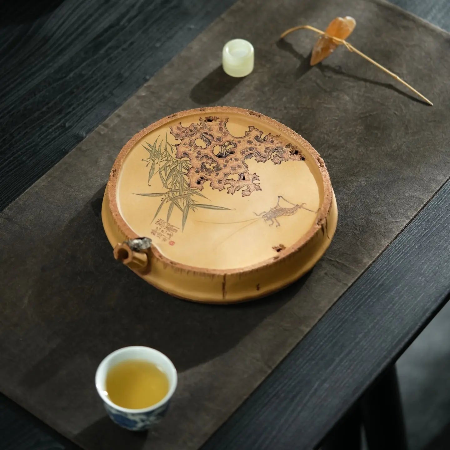 Zhu Bao Ping An - Dry Bubble Tray 江苏宜兴