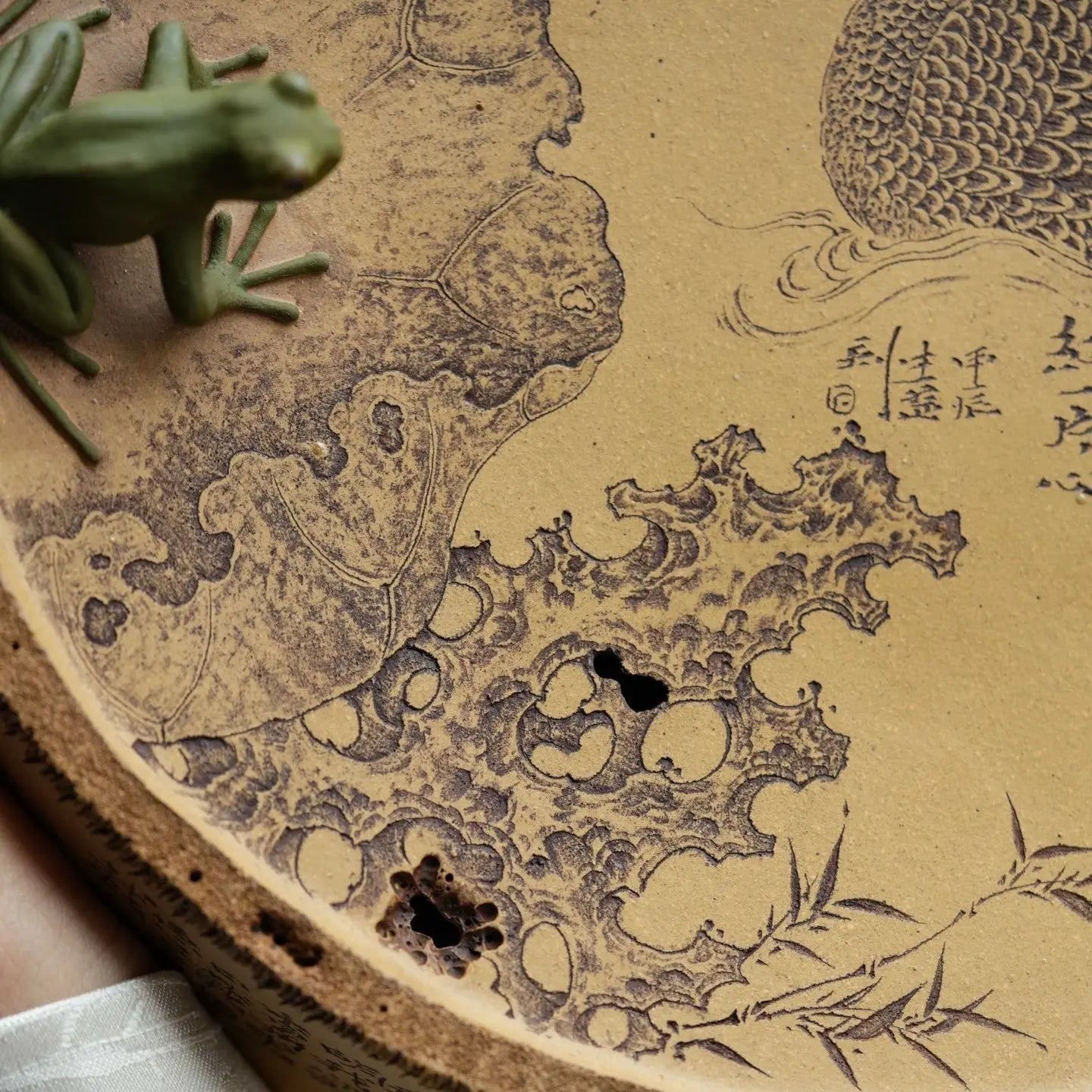 Zhu Bao Ping An - Dry Bubble Tray 江苏宜兴