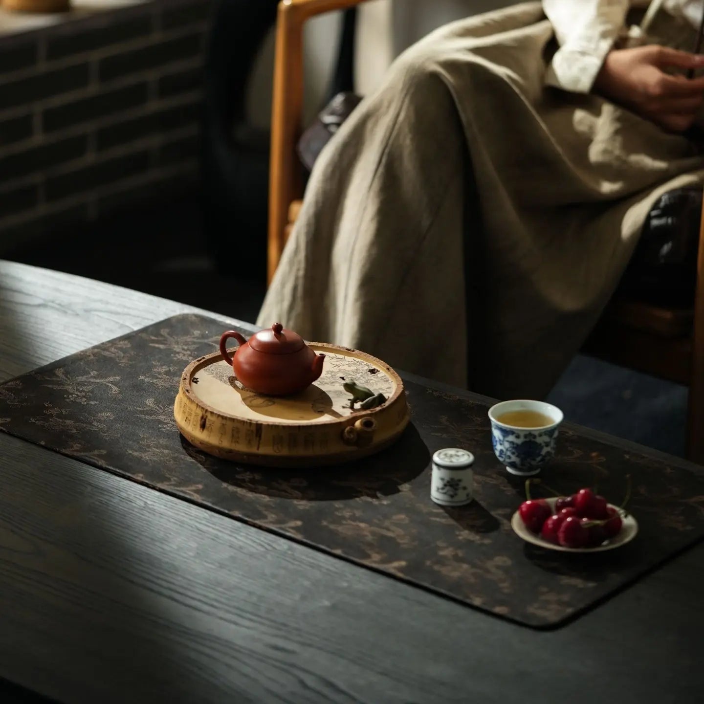Zhu Bao Ping An - Dry Bubble Tray 江苏宜兴