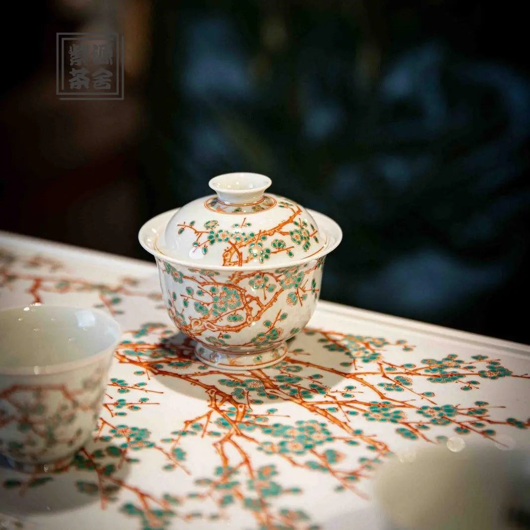 Zhu Song Mei - Jing De Zhen Porcelain Gaiwan zycschina