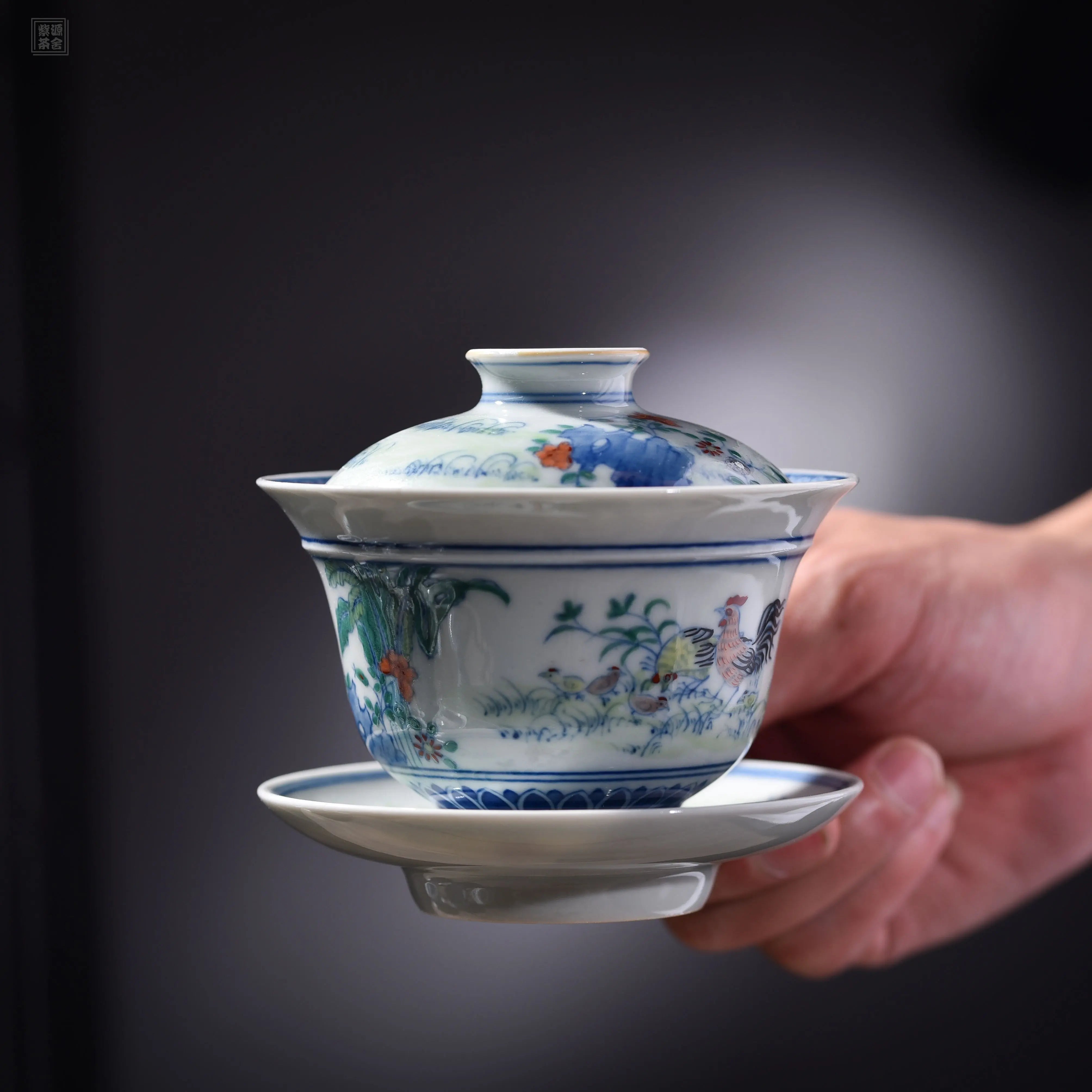 Zi Mu Ji Tu - Jing De Zhen Porcelain Gaiwan zycschina