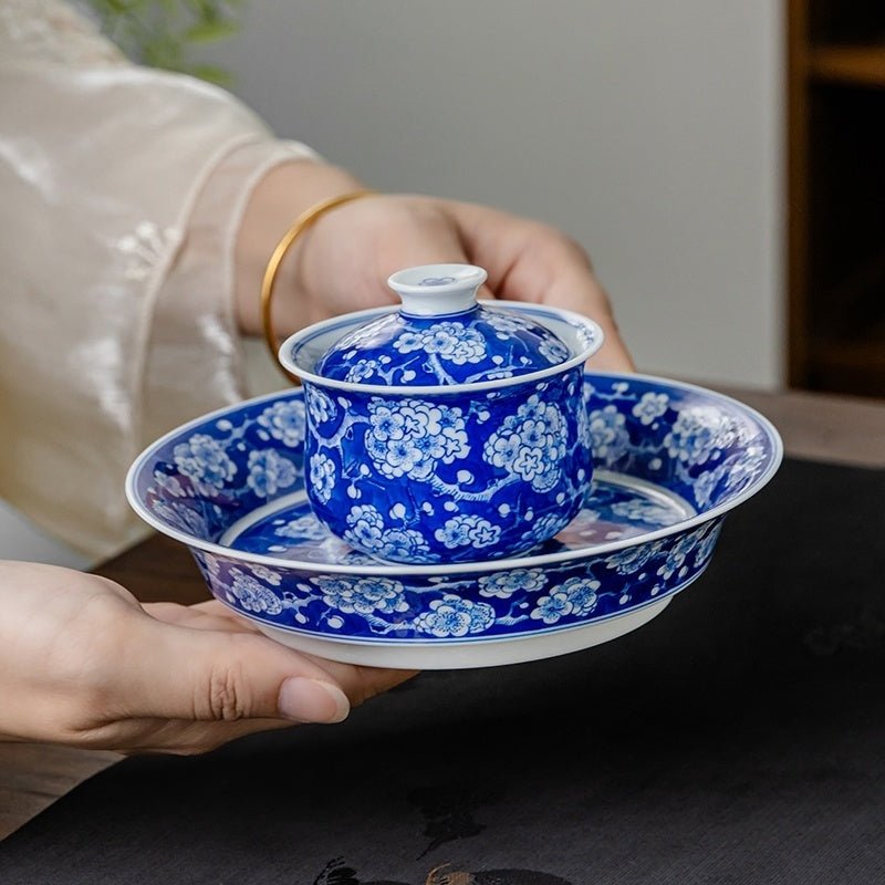 Bing Mei 130cc - Jing De Zhen Porcelain Gaiwan - zycs_China