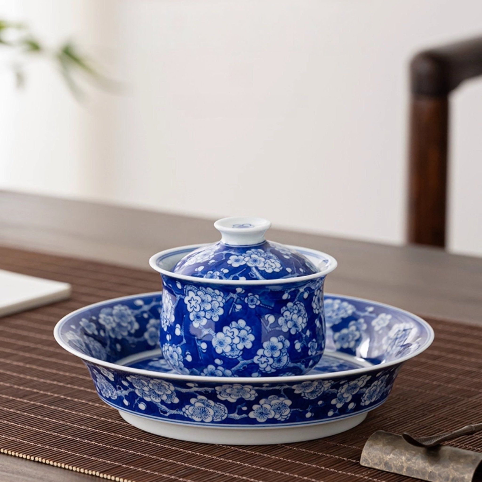 Bing Mei 130cc - Jing De Zhen Porcelain Gaiwan - zycs_China