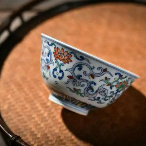 Chan Zhi Chi Long - Jing De Zhen Porcelain Teacup - zycs_China - tea - teapot