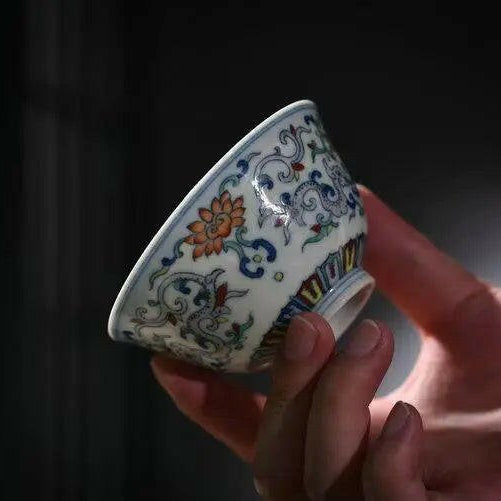 Chan Zhi Chi Long - Jing De Zhen Porcelain Teacup - zycs_China - tea - teapot