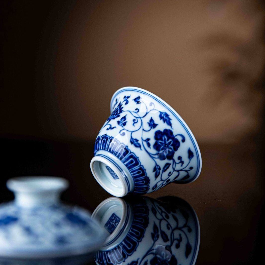 Chan Zhi Lian 75cc - Jing De Zhen Porcelain Gaiwan zycschina