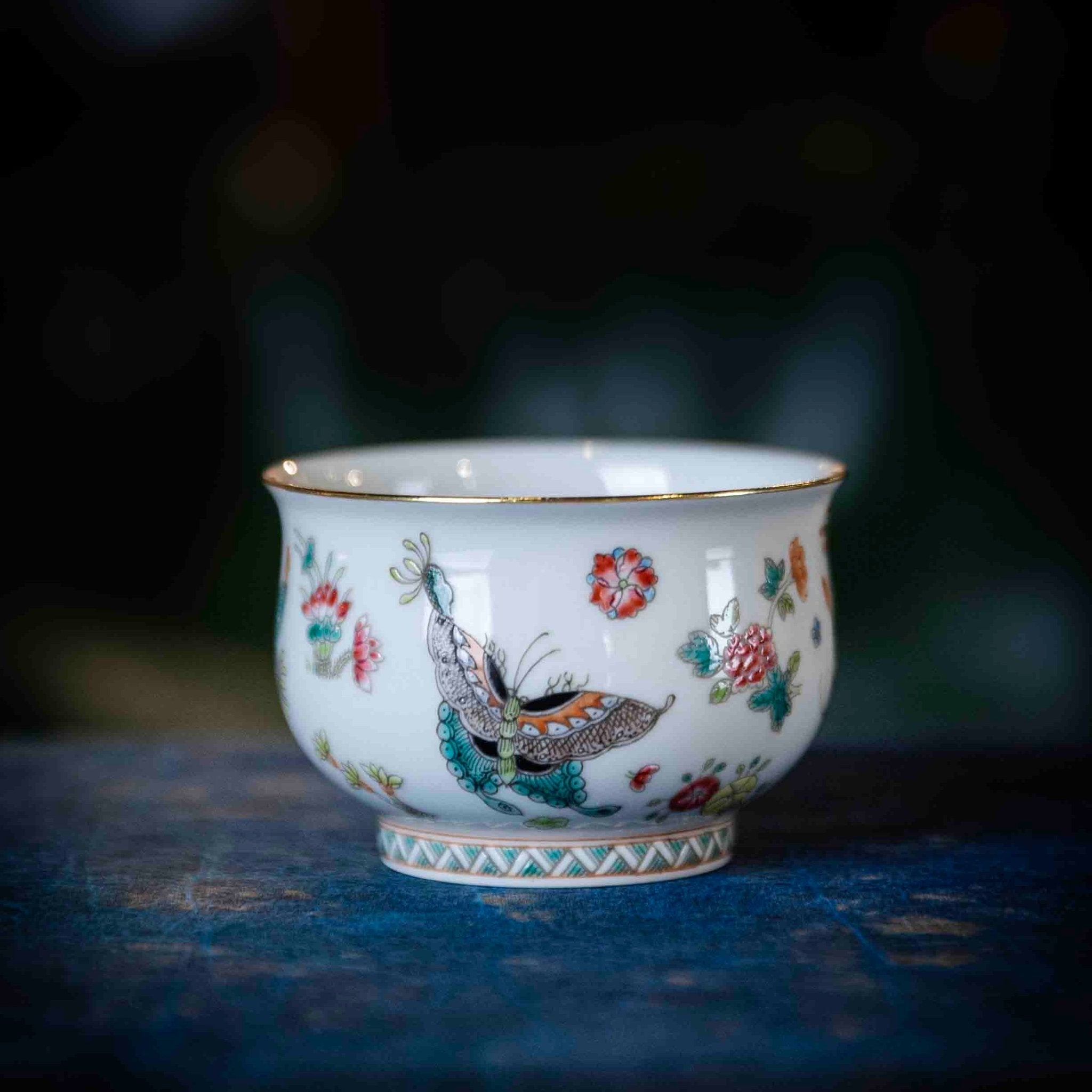 Die Lian Hua 100cc - Jing De Zhen Porcelain Teacup - zycs_China