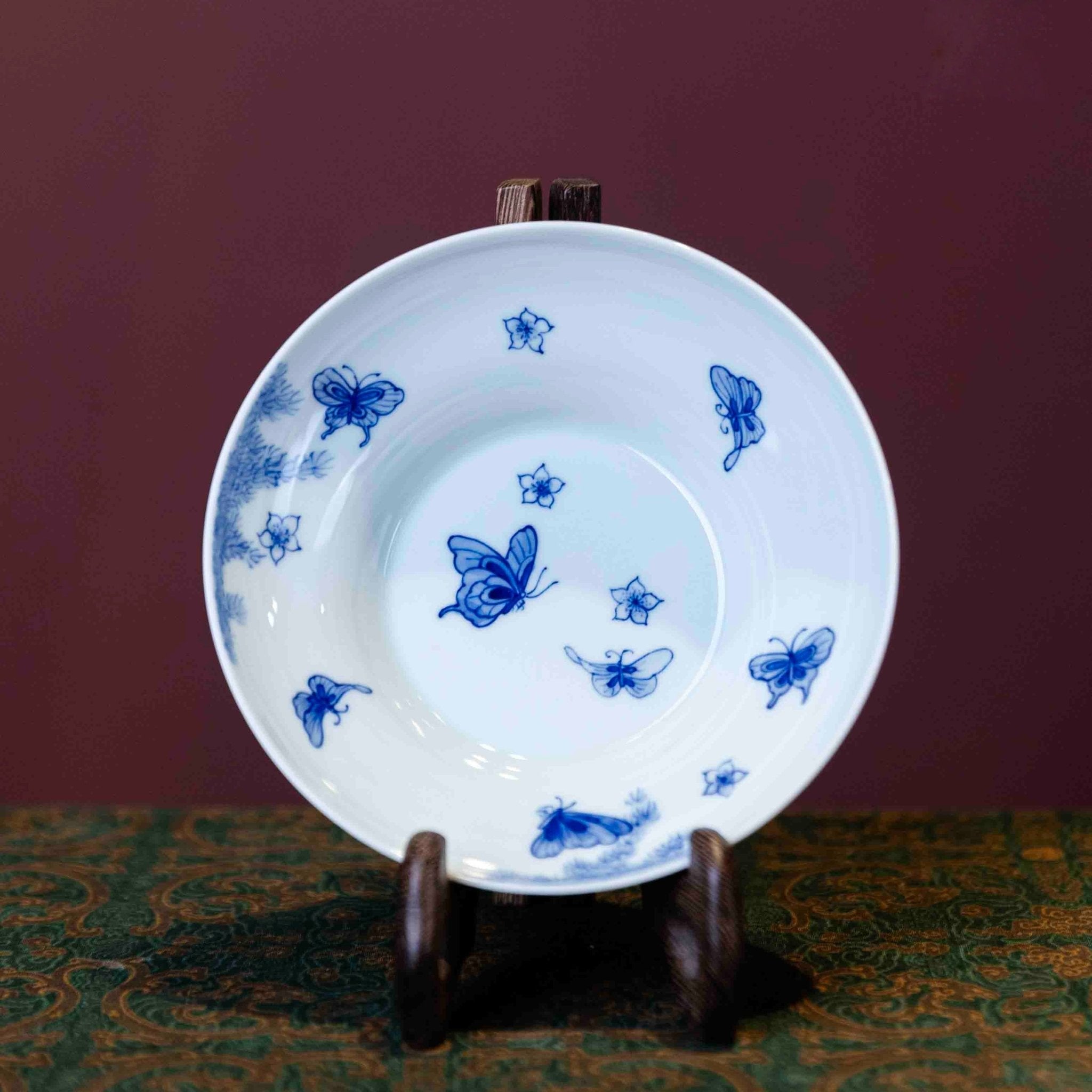 Die Lian Hua 120cc - Jing De Zhen Porcelain Gaiwan - zycs_China