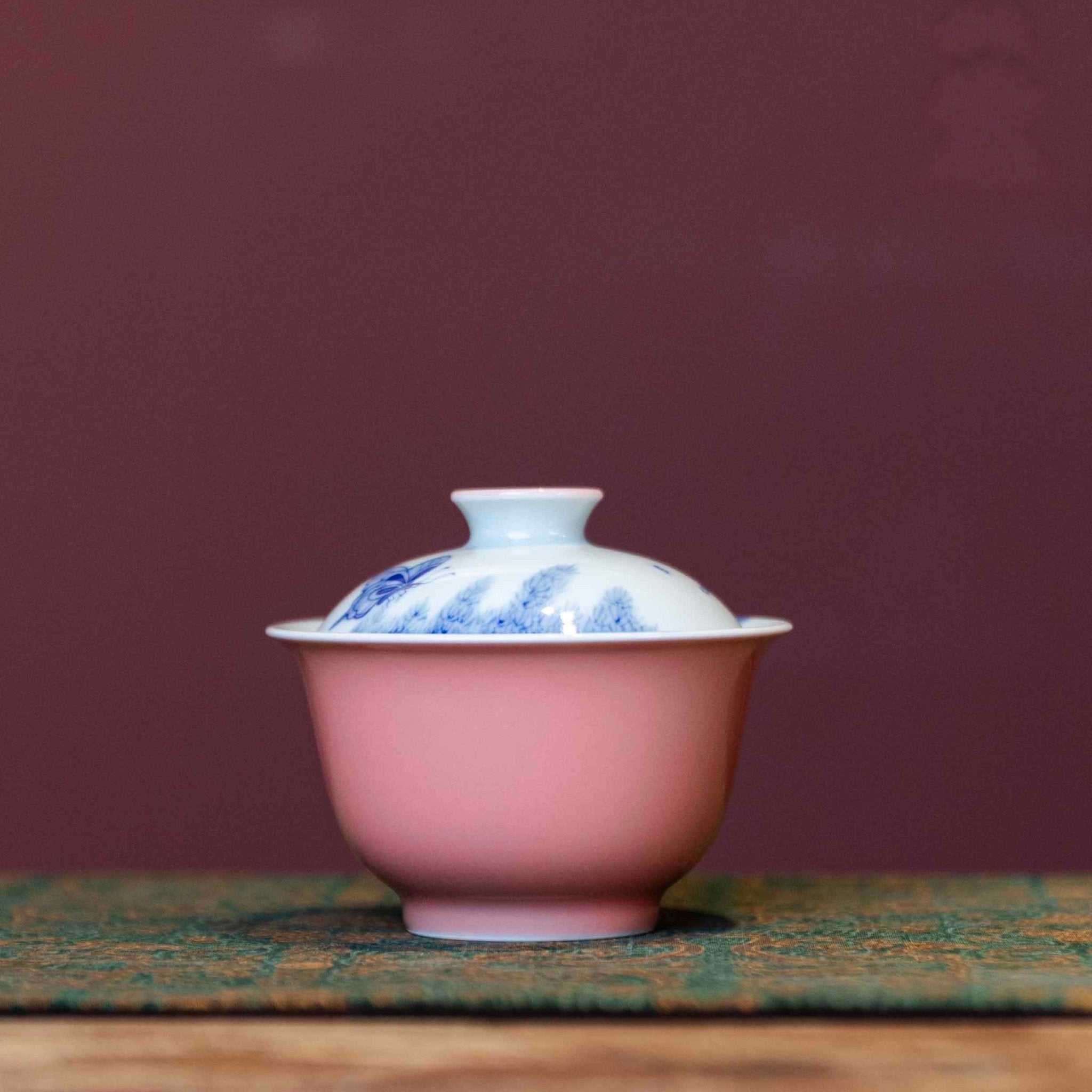 Die Lian Hua 120cc - Jing De Zhen Porcelain Gaiwan - zycs_China