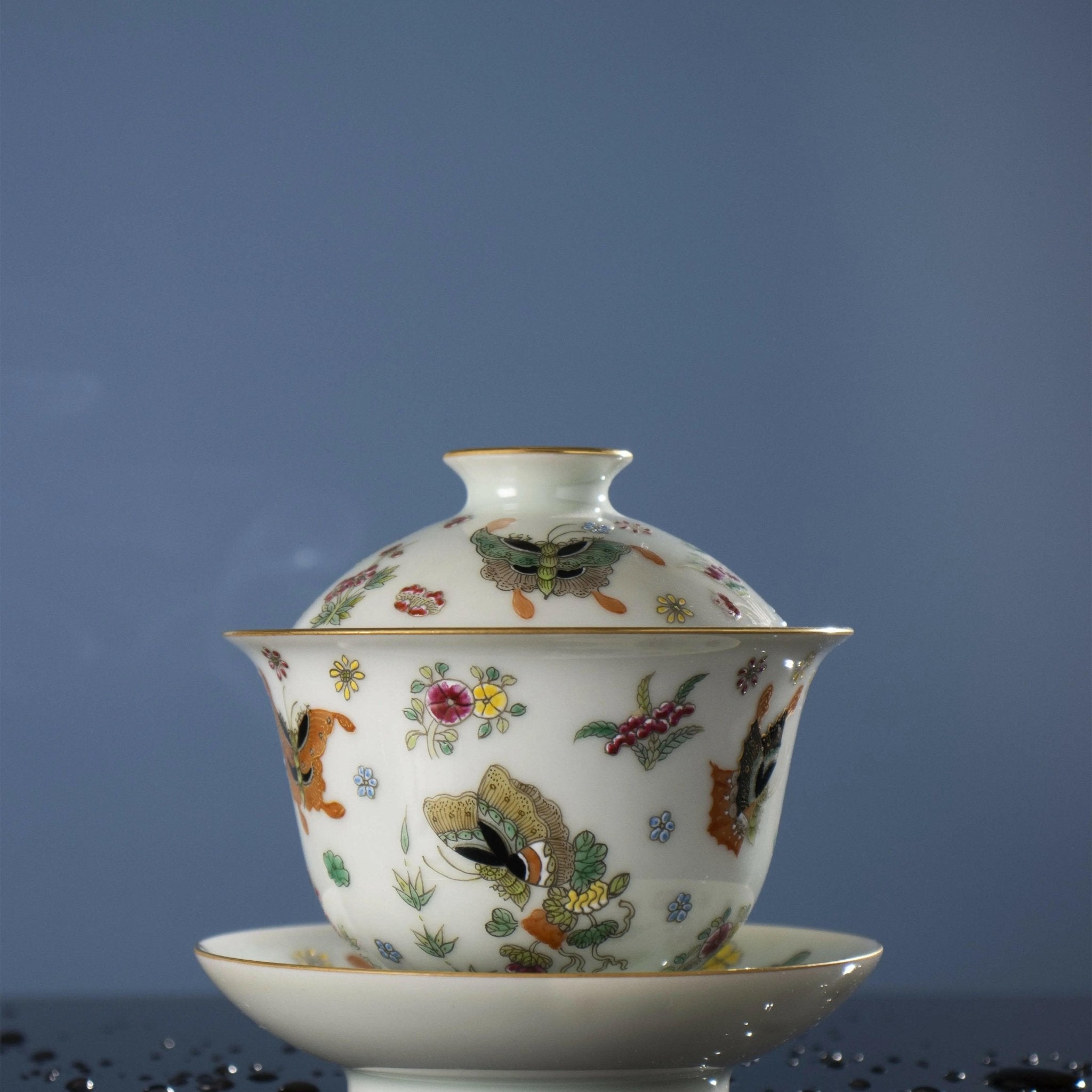 Die Lian Hua - Jing De Zhen Porcelain Gaiwan - zycs_China - tea - teapot